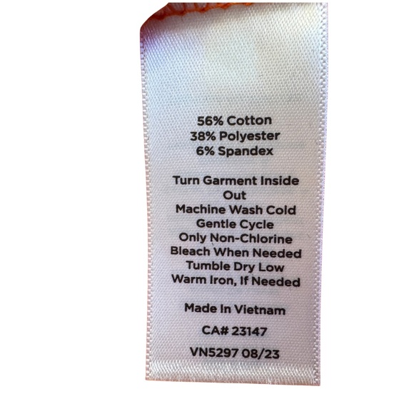 NEW Talbots Ribbed Racerback Orange Tank Top 1X - Picture 4 of 5